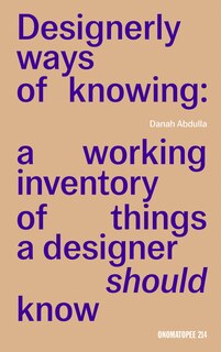 Front cover_Designerly Ways of Knowing
