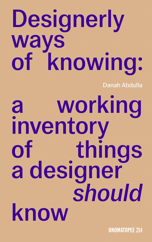 Front cover_Designerly Ways of Knowing