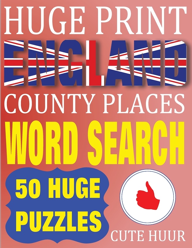 Couverture_Huge Print England County Places Word Search