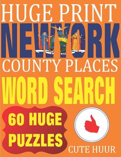 Front cover_Huge Print New York County Places Word Search