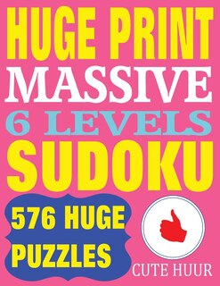 Front cover_Huge Print Massive Sudoku 6 Levels