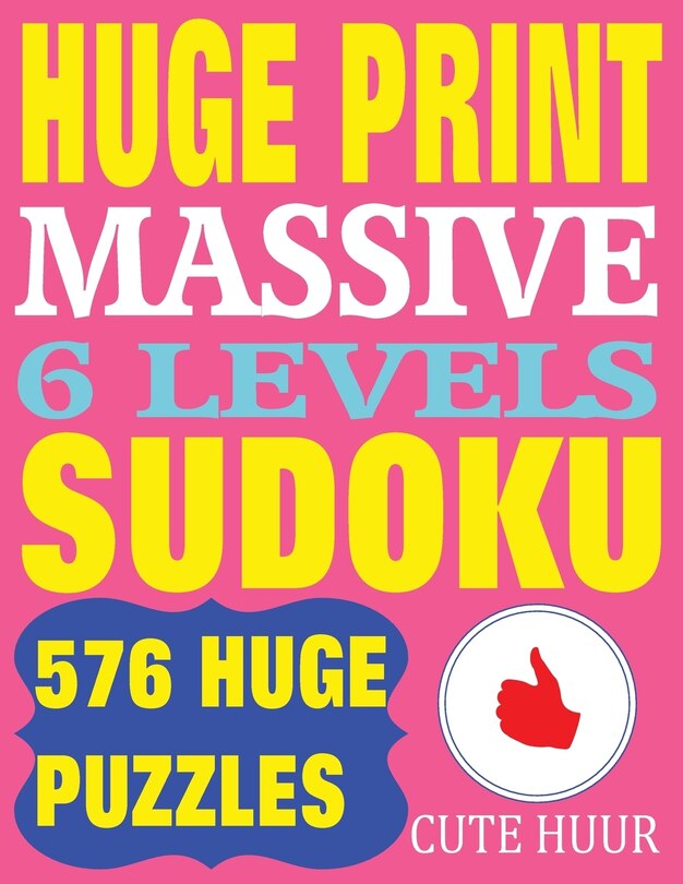Front cover_Huge Print Massive Sudoku 6 Levels