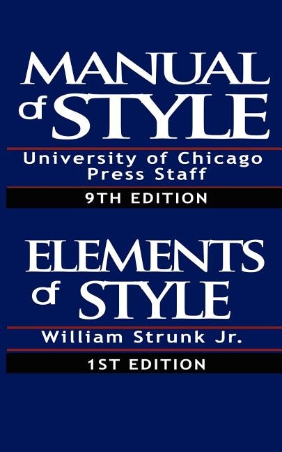 Front cover_The Chicago Manual of Style & The Elements of Style, Special Edition