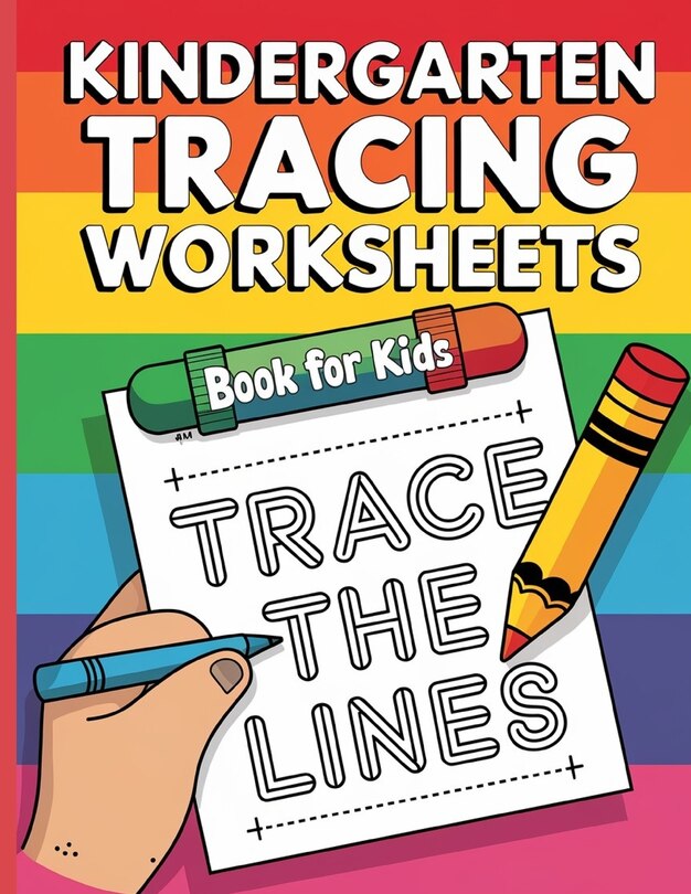 Front cover_Kindergarten Tracing Workbook for Kids