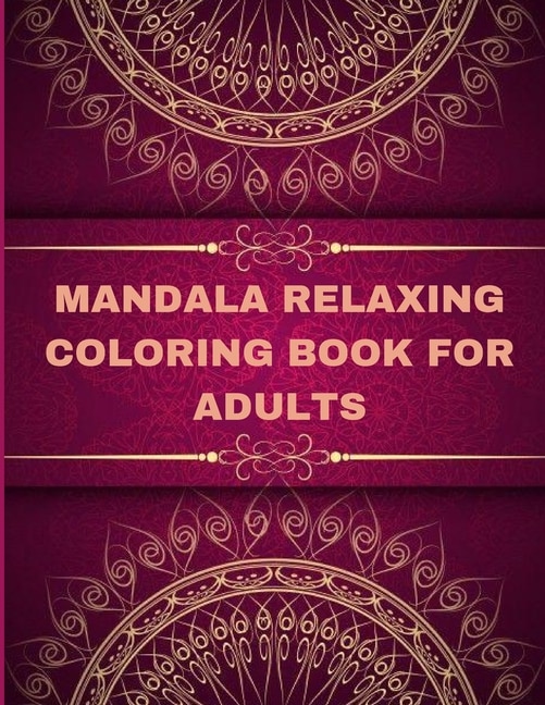 Couverture_Mandala Relaxing coloring book for adults