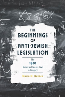 Front cover_The Beginnings of Anti-Jewish Legislation