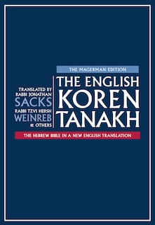Couverture_The English Koren Tanakh, Magerman edition, Compact