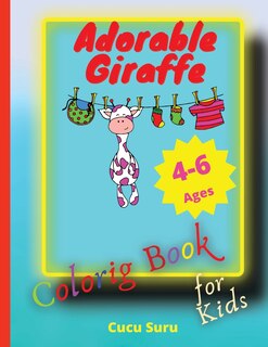 Couverture_Adorable Giraffe Coloring Book for Kids