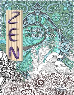 Front cover_ZEN Coloring Book. Adult Coloring Mindfulness