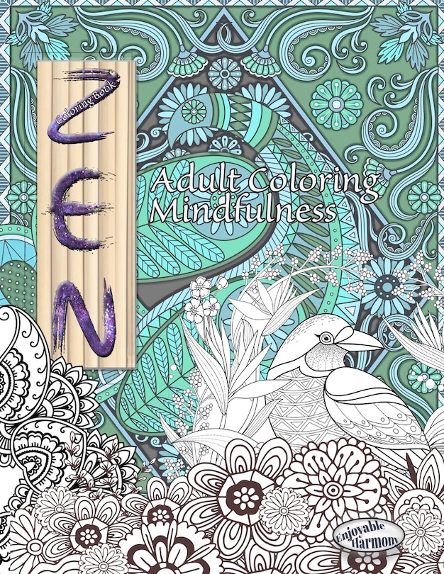 Front cover_ZEN Coloring Book. Adult Coloring Mindfulness