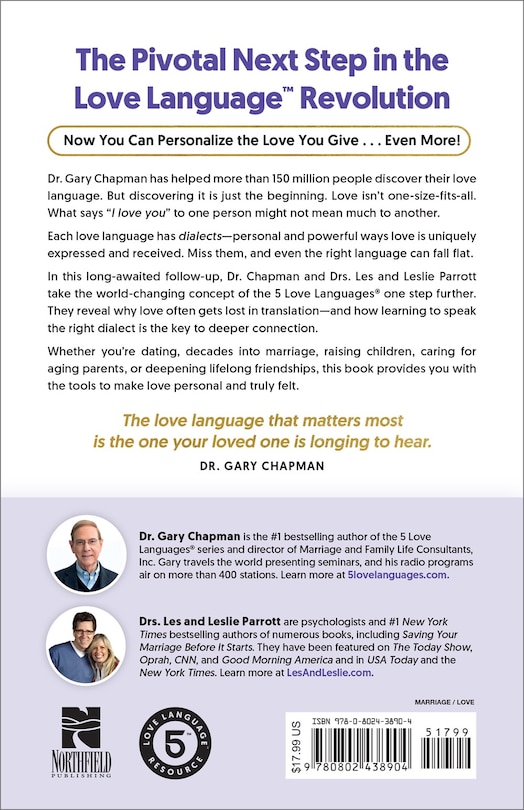 Couverture arri&egrave;re_The Love Language That Matters Most