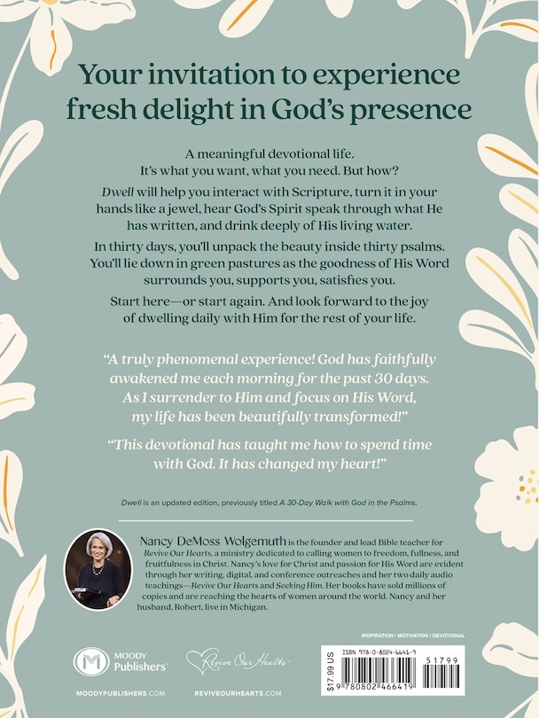 Back cover_Dwell: 30 Days with God in the Psalms