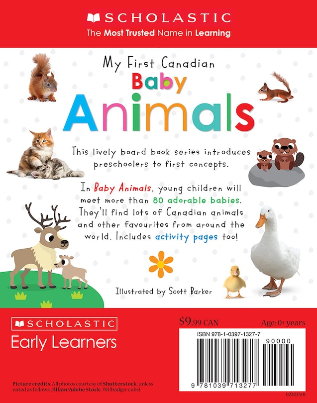 Back cover_My First Canadian: Baby Animals