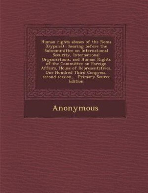 Front cover_Human rights abuses of the Roma (Gypsies)