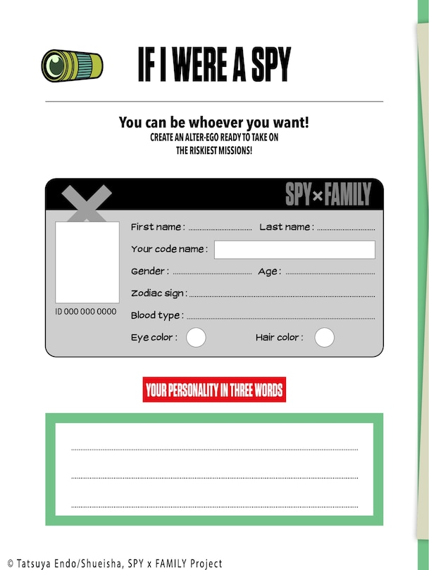 Aper&ccedil;u du contenu_SPY x FAMILY S1 Fan Notebook