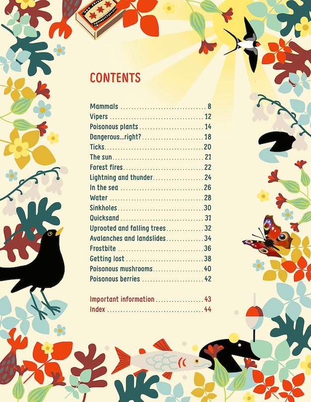 Table of contents_Poisonous and Dangerous