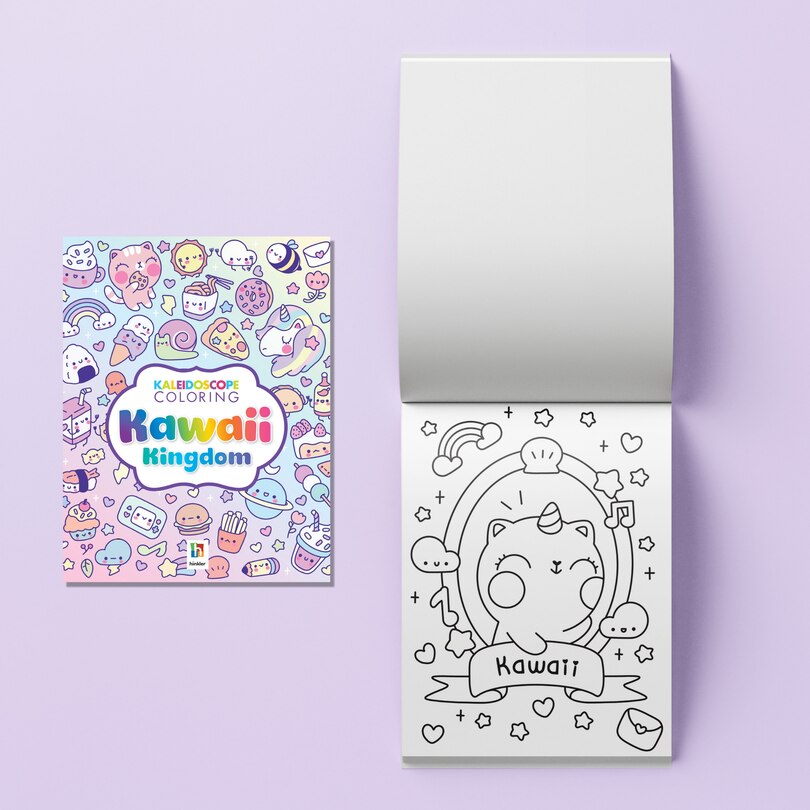 Aperçu du contenu 2_Kaleidoscope Coloring Kit Kawaii Kingdom