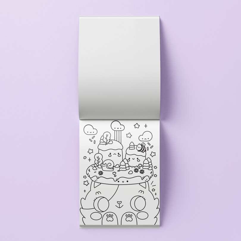 Aperçu du contenu 3_Kaleidoscope Coloring Kit Kawaii Kingdom