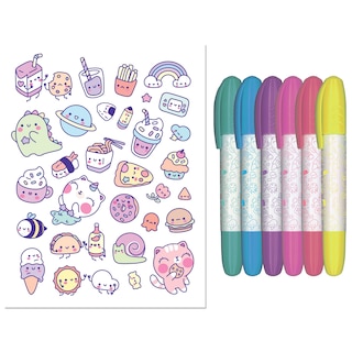 Sample content_Sweet Kawaii Coloring Kit
