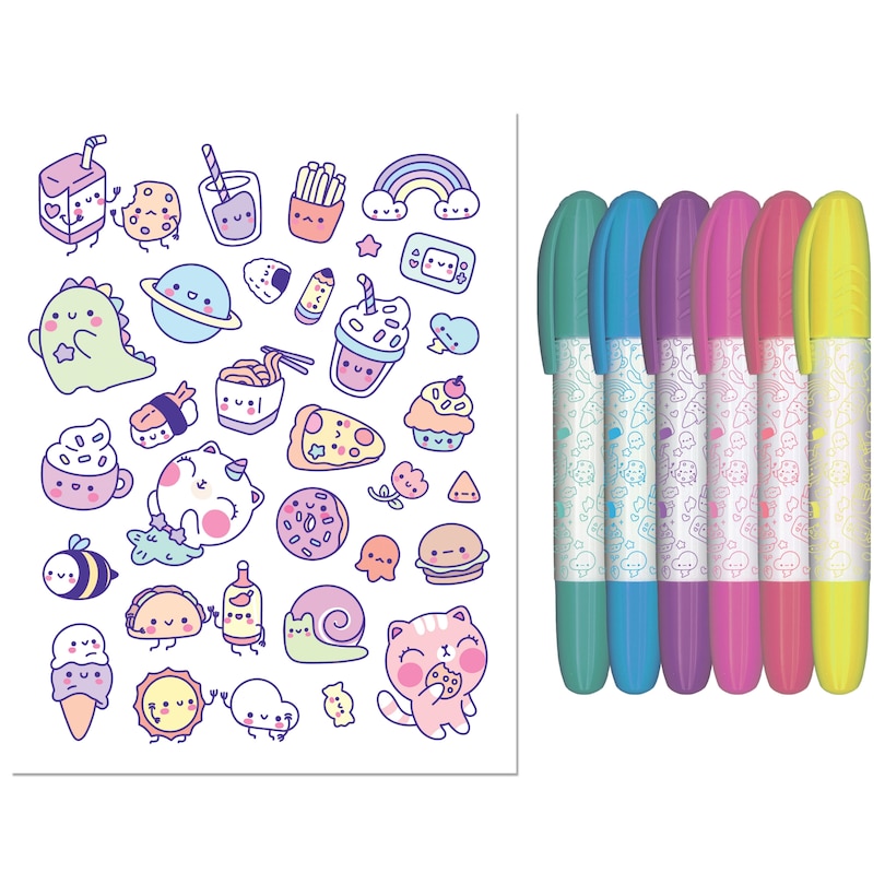 Sample content_Sweet Kawaii Coloring Kit