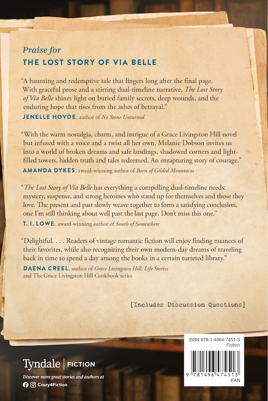 Back cover_The Lost Story of Via Belle