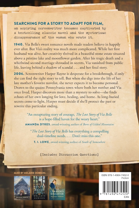 Back cover_The Lost Story of Via Belle