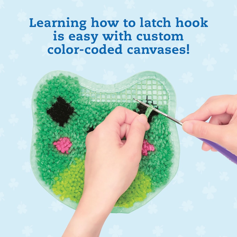 Sample content 4_Latch Hook Animals: Red Panda, Frog & Shark