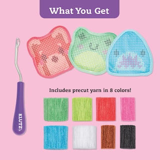 Sample content 5_Latch Hook Animals: Red Panda, Frog & Shark