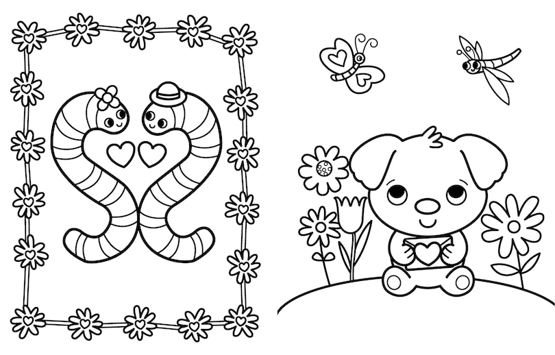 Aper&ccedil;u du contenu 4_My Busy Valentine's Day Coloring Book
