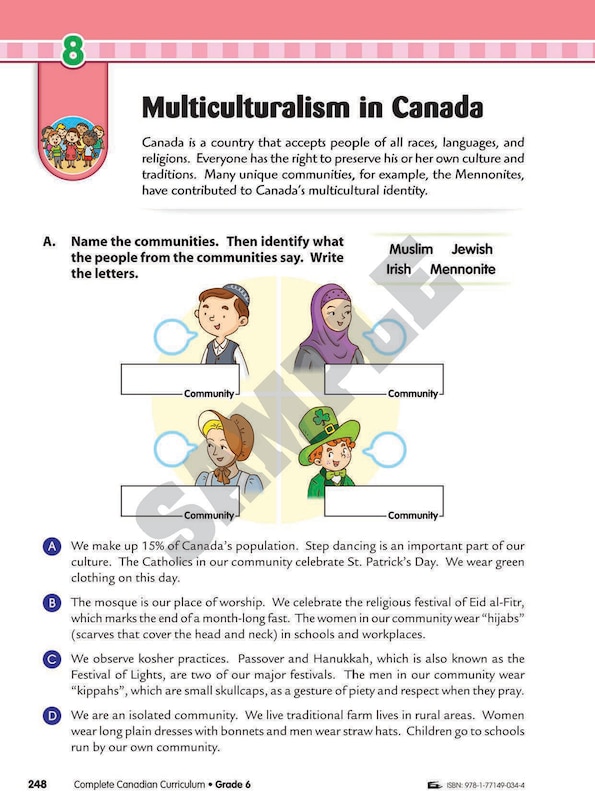 Sample content 2_Complete Canadian Curriculum: Grade 6 (Enriched Edition)
