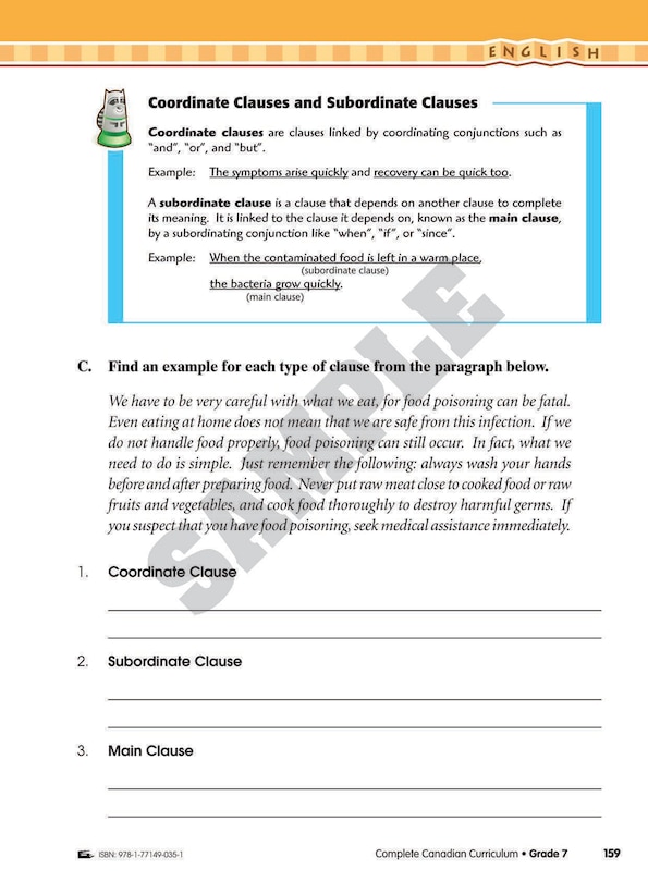 Aperçu du contenu 4_Complete Canadian Curriculum: Grade 7 (Enriched Edition)