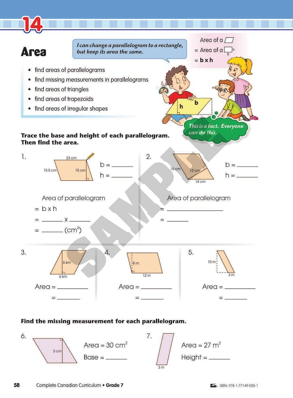 Aperçu du contenu 5_Complete Canadian Curriculum: Grade 7 (Enriched Edition)