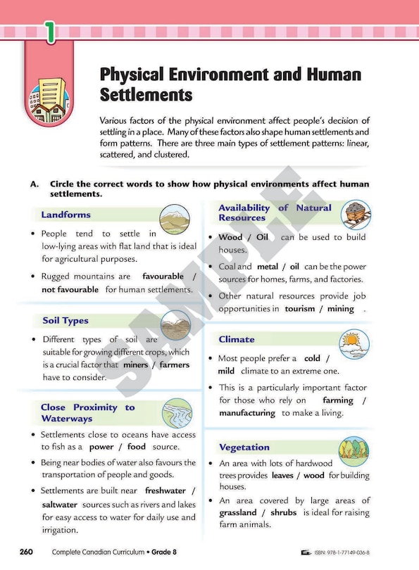Sample content 2_Complete Canadian Curriculum: Grade 8 (Enriched Edition)