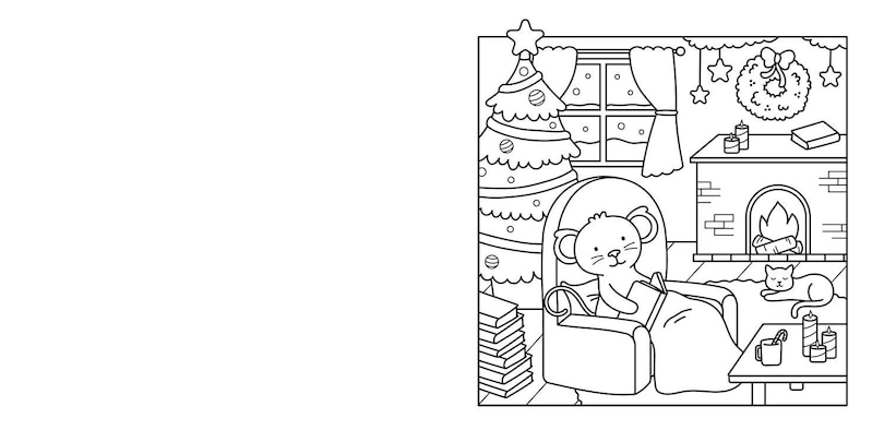 Sample content 2_My Little Cozy Colouring Christmas