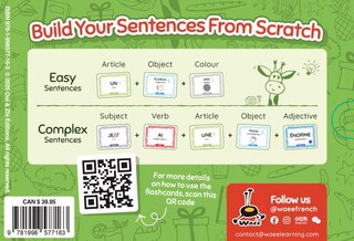 Back cover_77 French Flashcards: For Grade 1-7