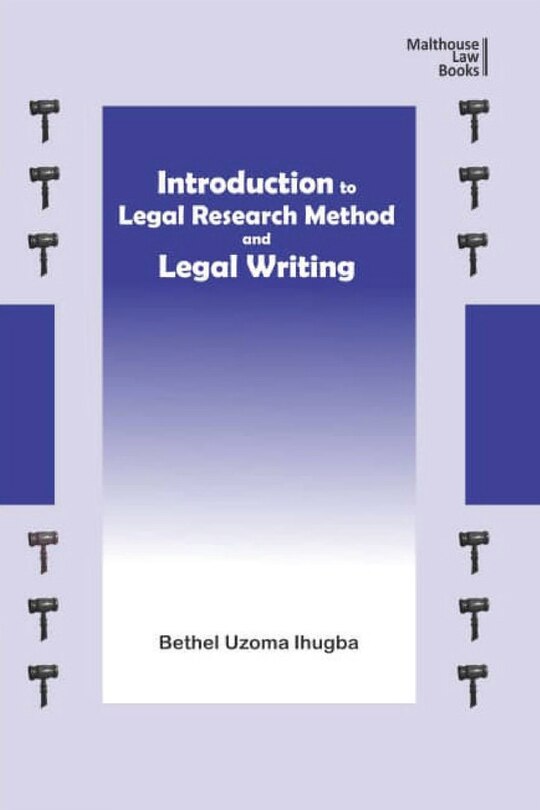 Couverture_Introduction to Legal Research Method and Legal Writing