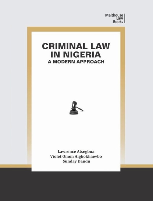 Couverture_Criminal Law in Nigeria
