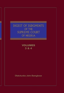 Couverture_The Digest of Judgments of the Supreme Court of Nigeria