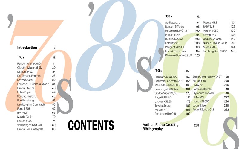 Table des mati&egrave;res_New Classic Cars