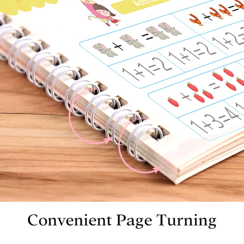 Aper&ccedil;u du contenu 2_Wonder Magic Pack of 4 books (Maths, Drawing, Numbers & Alphabet)