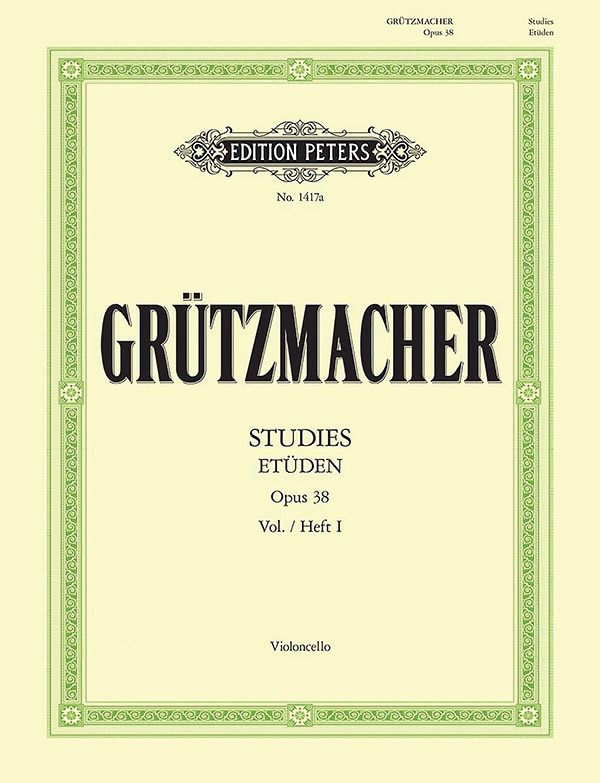 Front cover_24 Studies Op. 38 For Cello, Vol. 1
