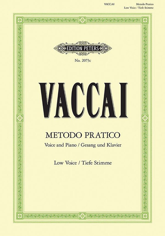 Couverture_Metodo Pratico di Canto Italiano for Voice and Piano (Low Voice)