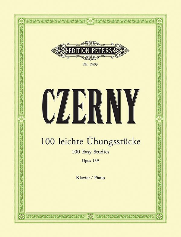 Front cover_100 Easy Studies Op. 139 For Piano