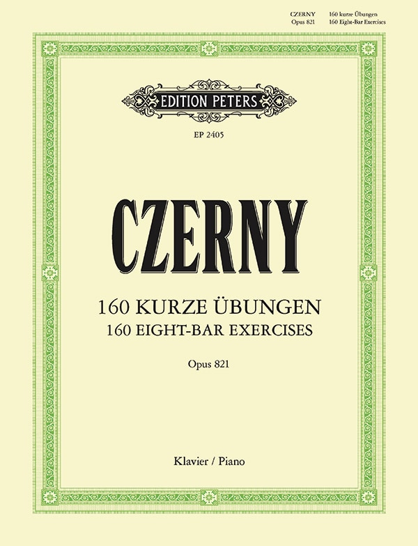 Couverture_160 Eight-Bar Exercises Op. 821 for Piano