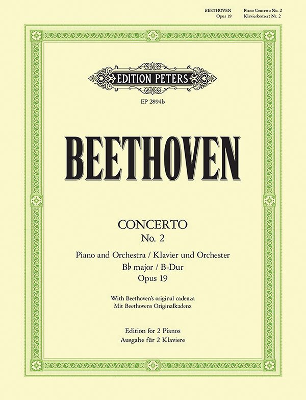 Front cover_Piano Concerto No. 2 in B flat Op. 19 (Edition for 2 Pianos)