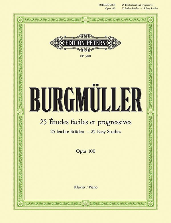 Front cover_25 Etudes faciles et progressives (Easy Studies) Op. 100 for Piano