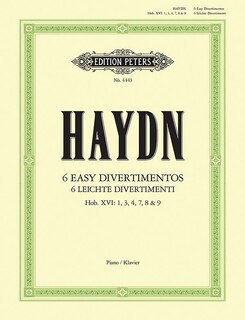 Front cover_Six Easy Divertimentos For Piano Hob. Xvi