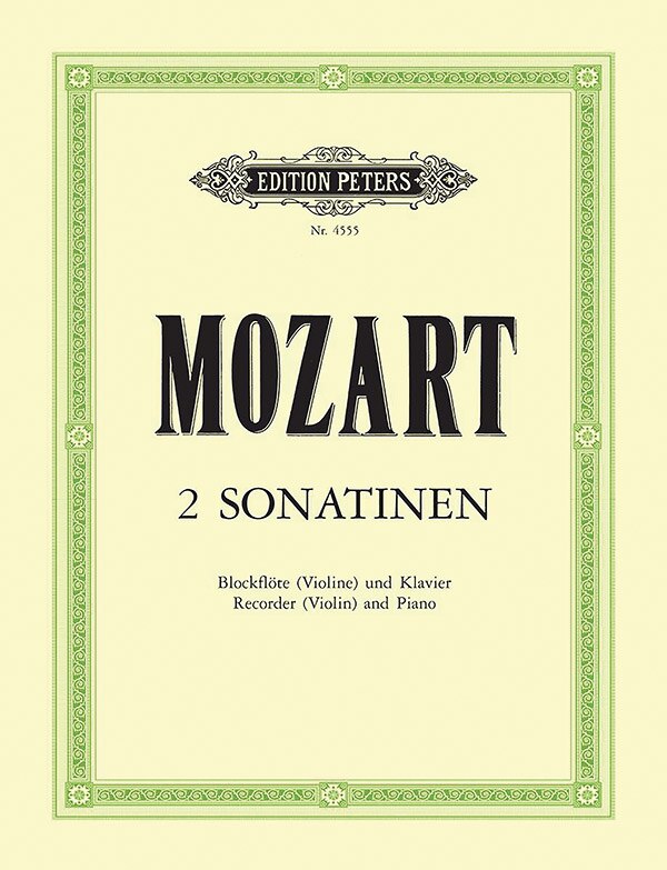 Front cover_2 Viennese Sonatinas K439b/II, IV (Arranged for Recorder [Violin] and Piano)