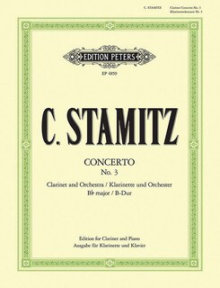 Couverture_Clarinet Concerto No. 3 in B flat (Edition for Clarinet and Piano)