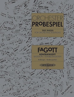 Couverture_Test Pieces for Orchestral Auditions - Bassoon, Double Bassoon